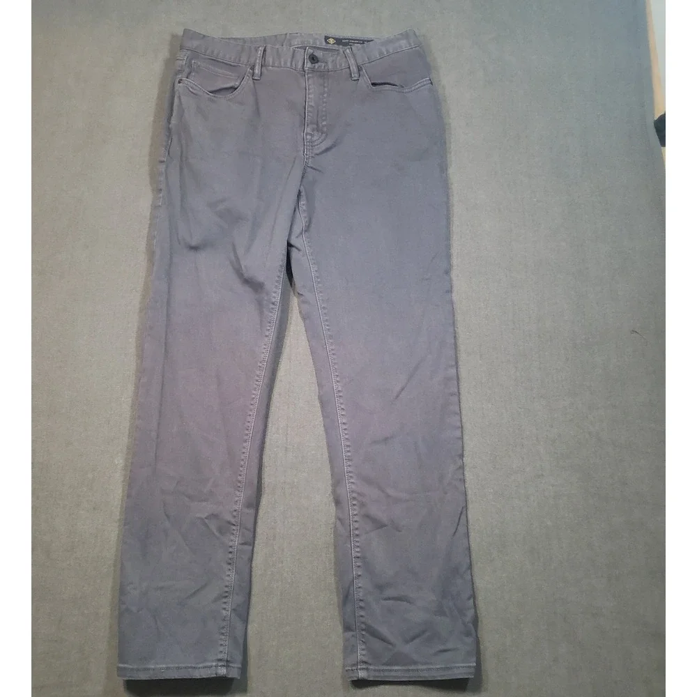 Roark HWY 128 Denim Jeans Mens 33x32 Grey Straight Fit Stretch Pants